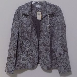 NWT Coldwater Creek Floral Embellished Jacket